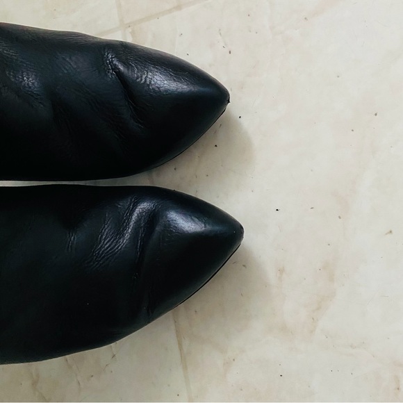 $850 Gucci Made in Italy Darwin Nero Black Leather Ankle Boots Booties Size 6/36 - Picture 9 of 15